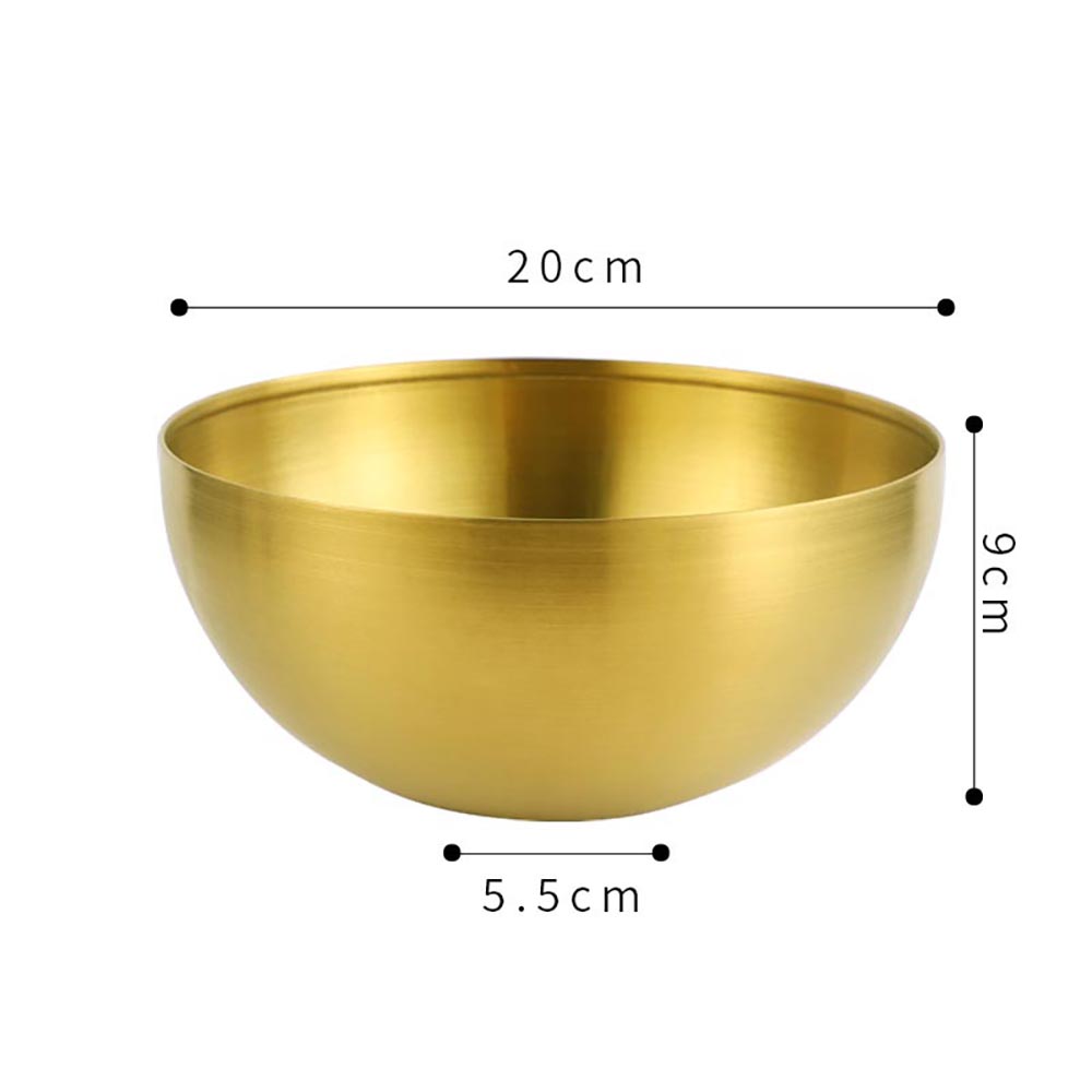 Salatschüssel Sets Schüssel Edelstahl Salat Bowl Snackschüssel Gold