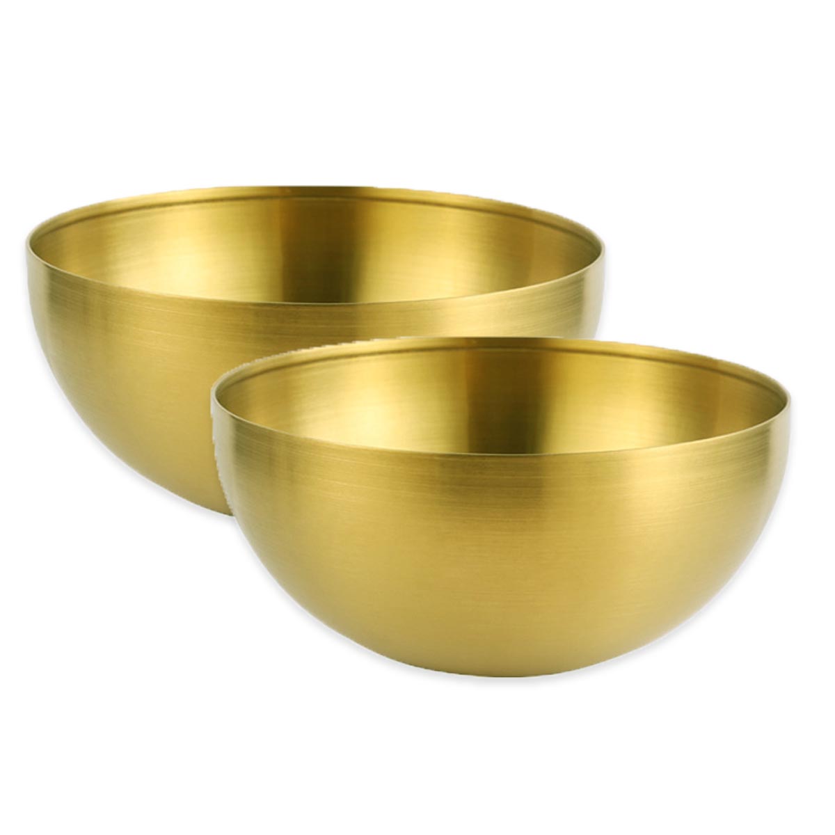 Salatschüssel Sets Schüssel Edelstahl Salat Bowl Snackschüssel Gold