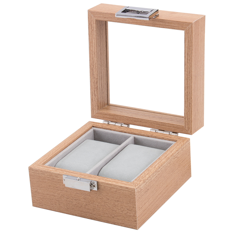Holz Uhrenkoffer 2 Uhren Uhrenbox Uhrenpräsentation Schmuckkoffer Armbanduhren
