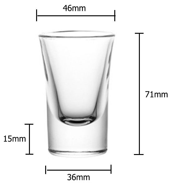 96x Shotgläser Schnapsgläser 2cl 20ml 35ml Pinnchen Shots Tequila Glas Stamper