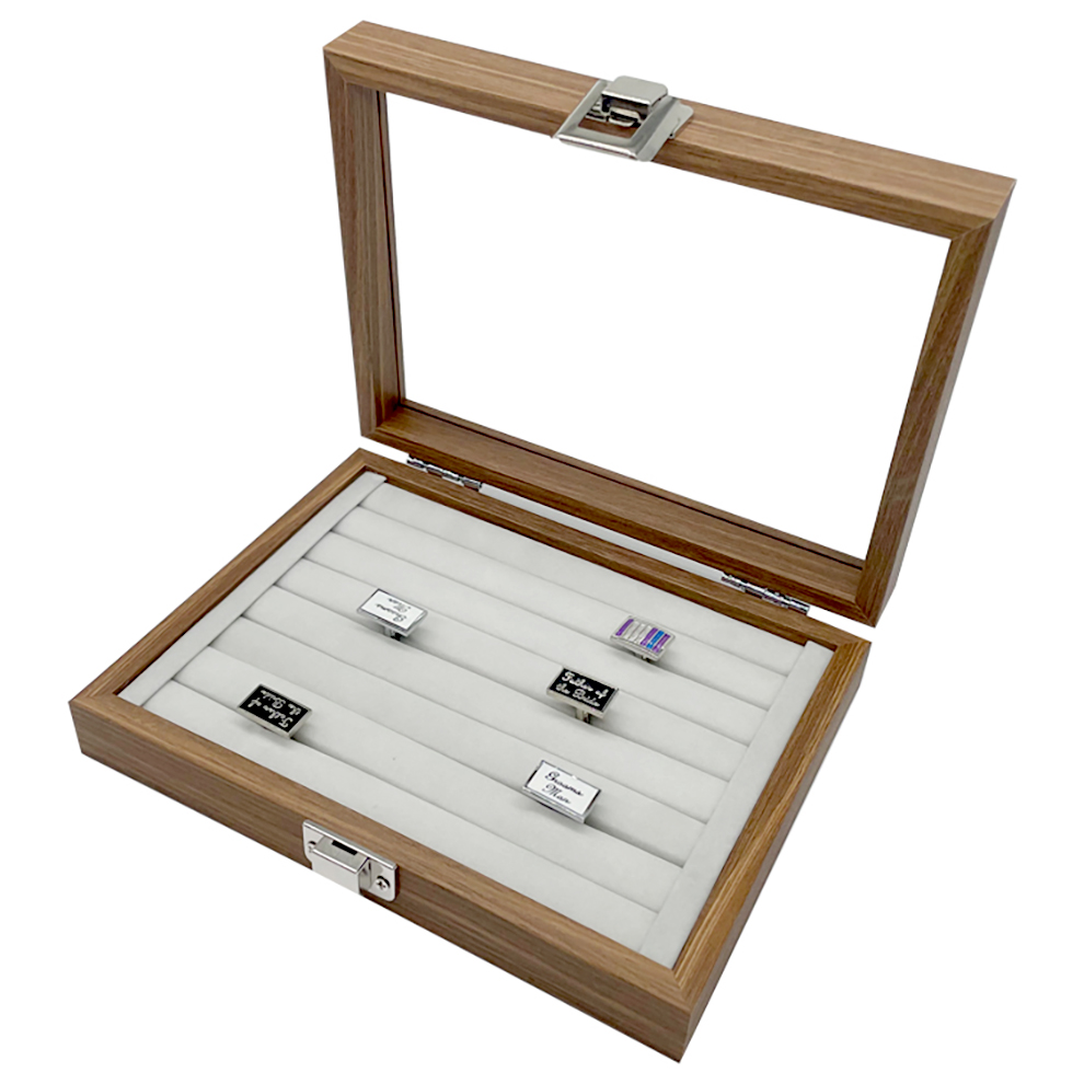 Kleine Holz Ringlade Ringbox Ringe Schmuckkasten Schmucklade Schmuckkoffer Box Dunkelbraun