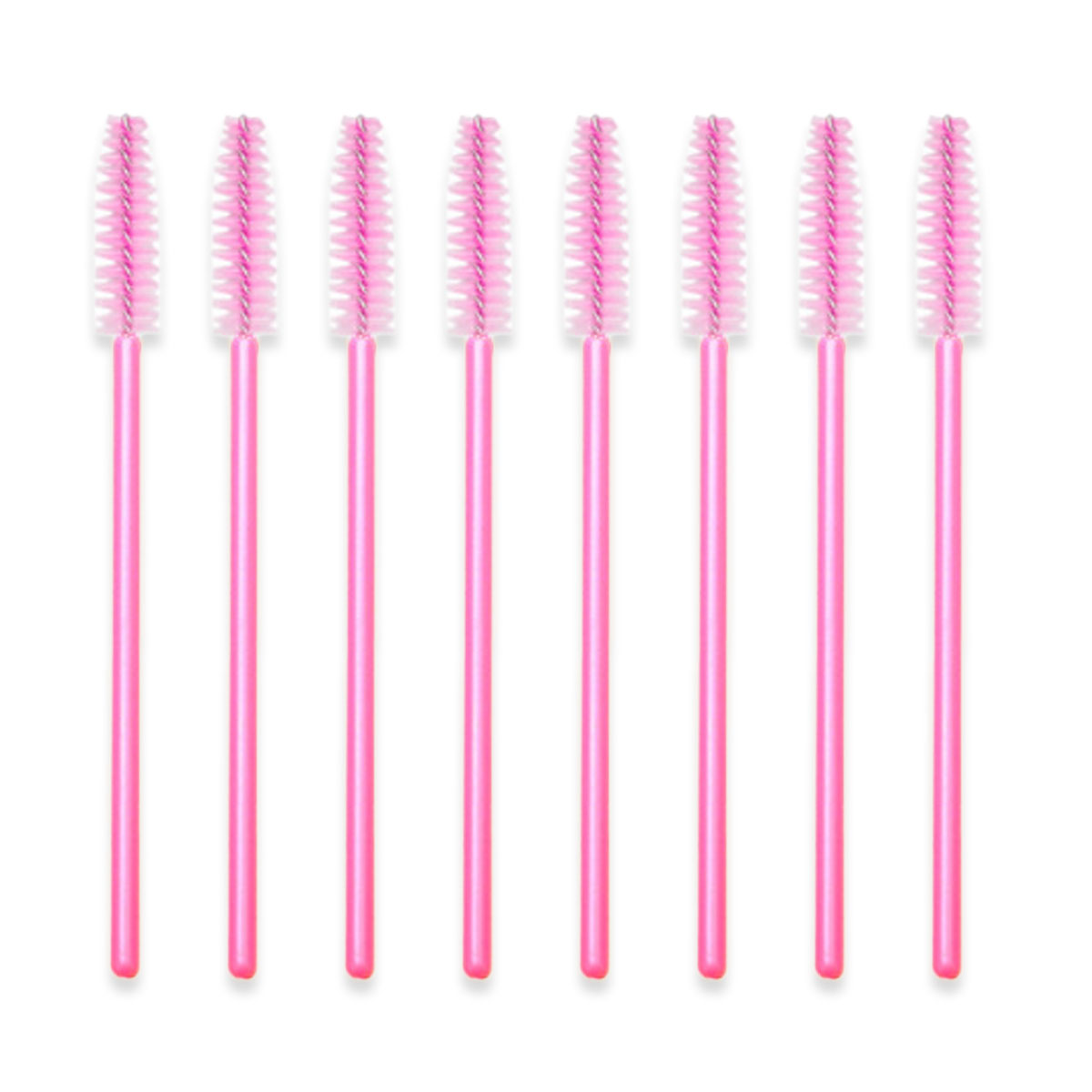 50x Wimpernbürstchen Mascarabürstchen Augenbrauenbürste Wimpernbürste Schwarz Rosa