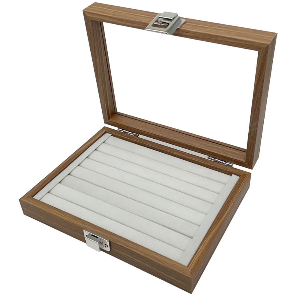 Kleine Holz Ringlade Ringbox Ringe Schmuckkasten Schmucklade Schmuckkoffer Box Dunkelbraun