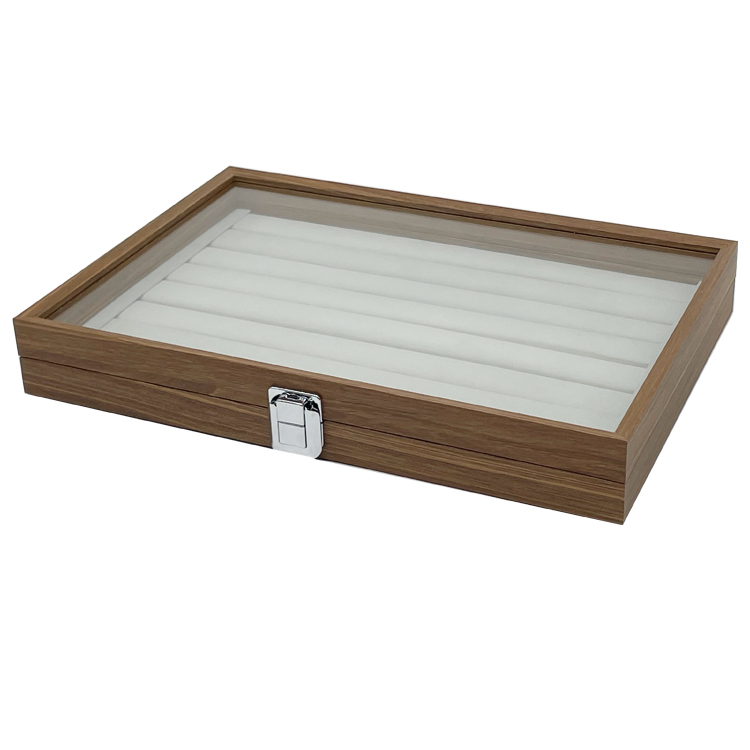 Holz Ringlade Ringbox Ringe Schaukasten Schmuckkasten Schmucklade Schmuckkoffer