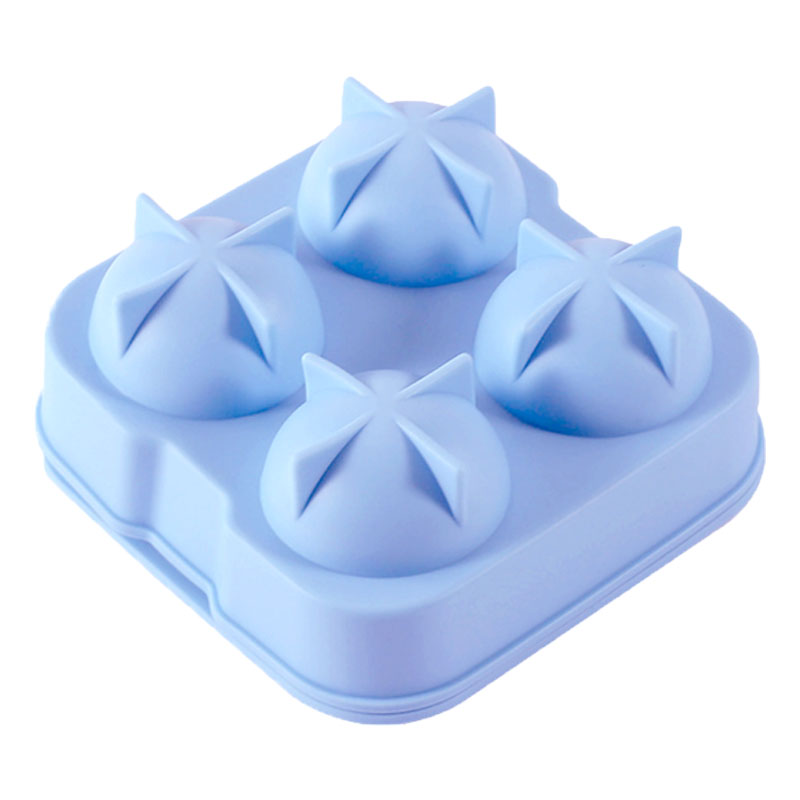 4x Silikon Kugelform Eiswürfelform Eiswürfel Kugel Ice Ball XXL Whiskey Kugeleis