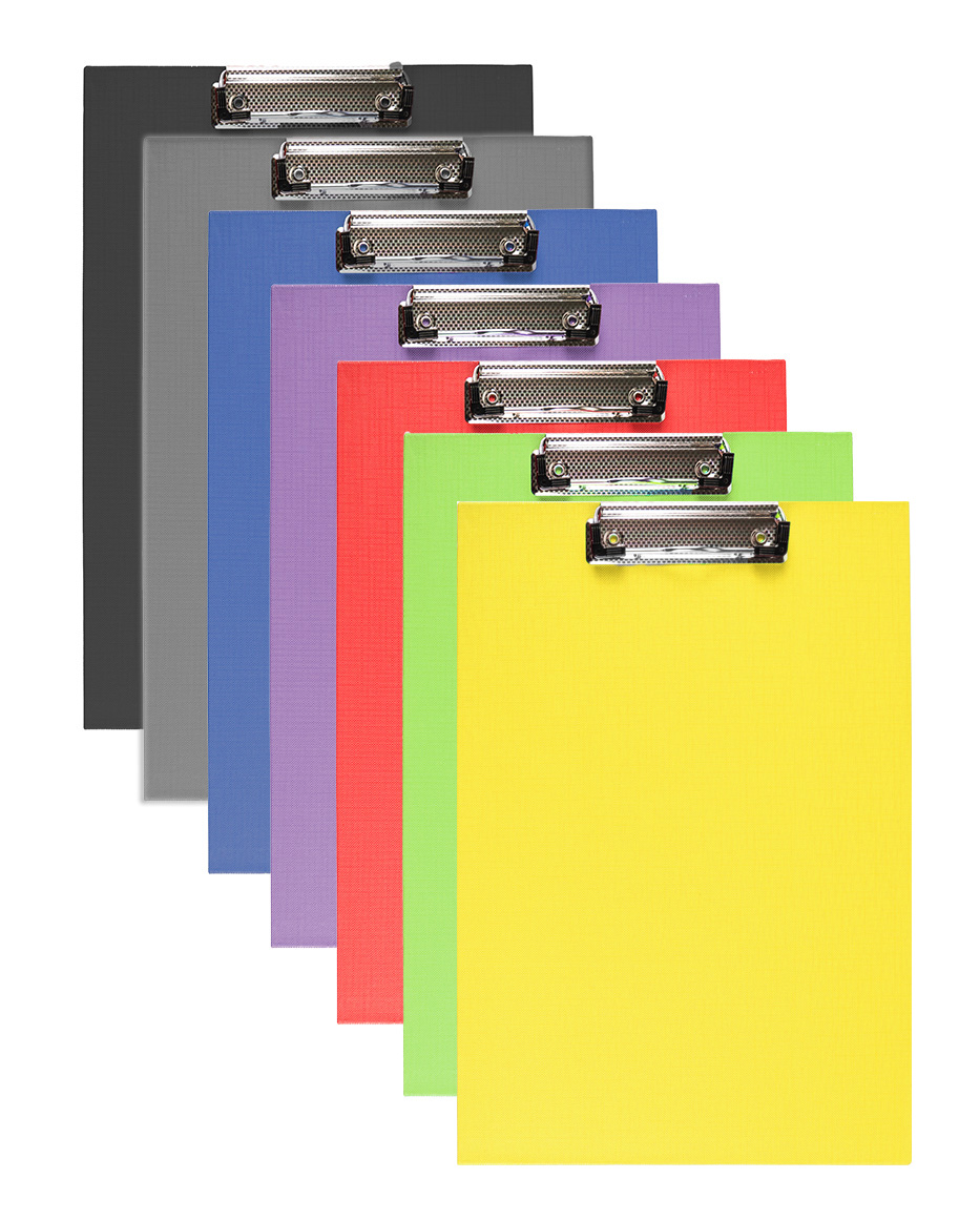 10x DIN A4 Klemmbretter Schreibbrett Schreibunterlage Klemmmappe Schreibplatte Blau