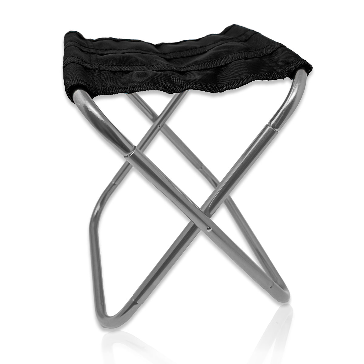 Kleiner Aluminium Camping Hocker Beinauflage Klapphocker Faltbar inkl. Aufbewahrungstasche