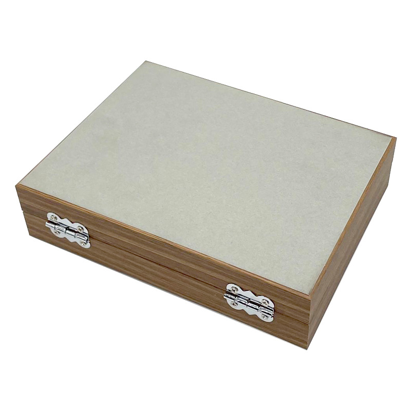Kleine Holz Schmucklade 24 Fächer Schmuckkasten Schmuckkoffer Schmuckbox Schaukasten Dunkelbraun