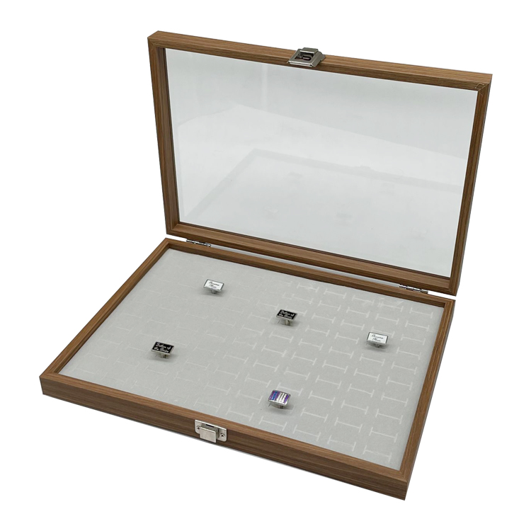 Holz Ohrringe Ringlade Ringbox Ringe Schaukasten Schmuckkasten Schmucklade