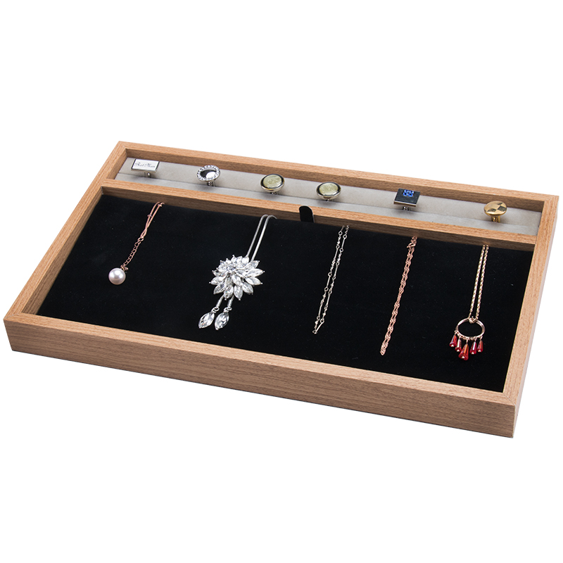 2 in 1 Holz Vorlagebrett Schmuckablage Ketten Armbänder Schmucktablett Schmuck