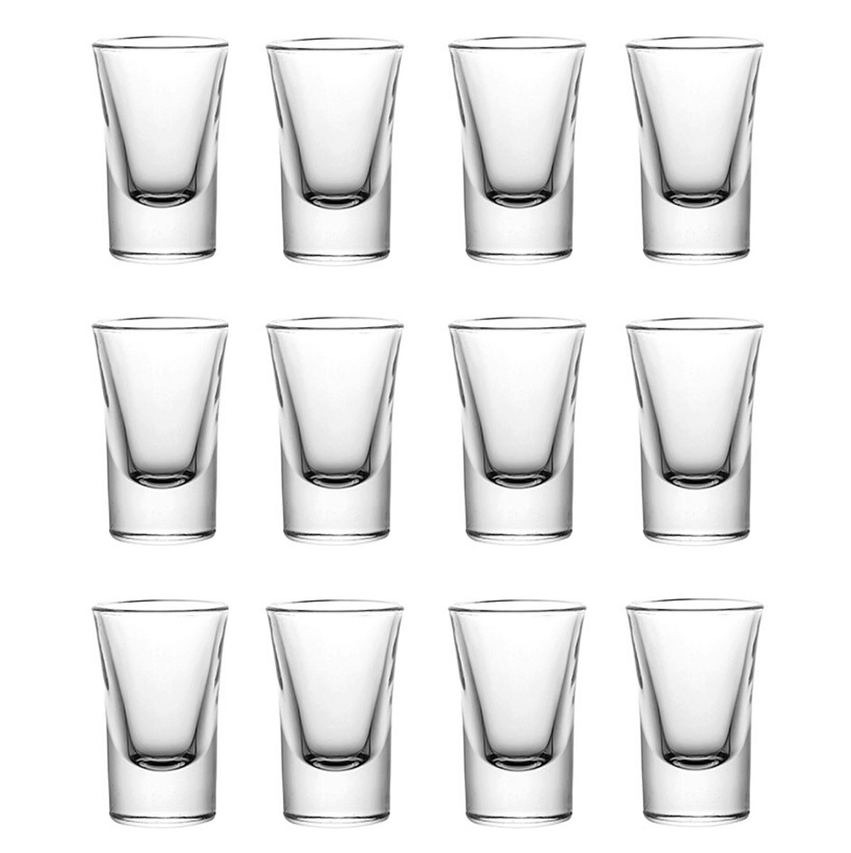 96x Shotgläser Schnapsgläser 2cl 20ml 35ml Pinnchen Shots Tequila Glas Stamper