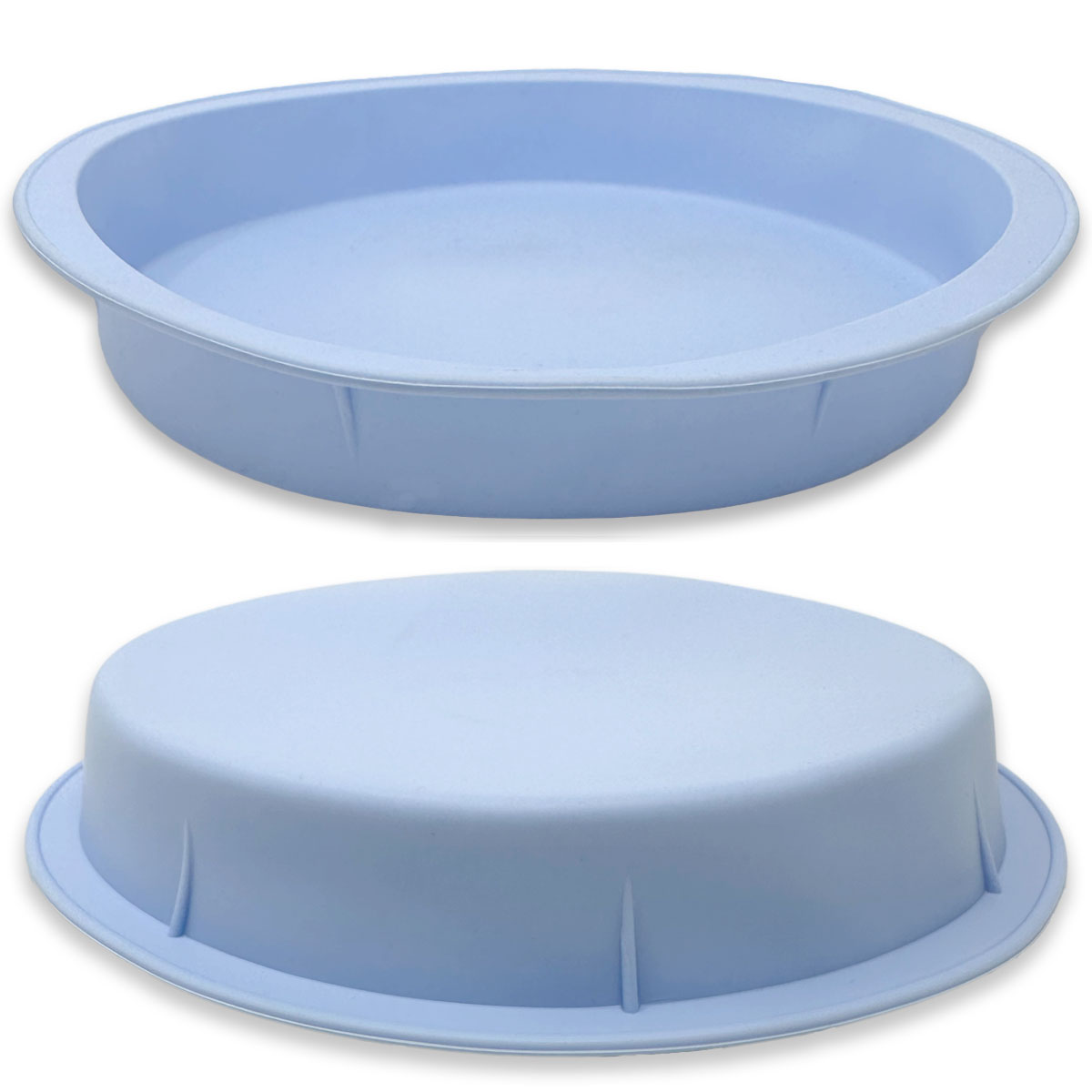 2er Set Silikon Backform rund Ø 21,5 cm