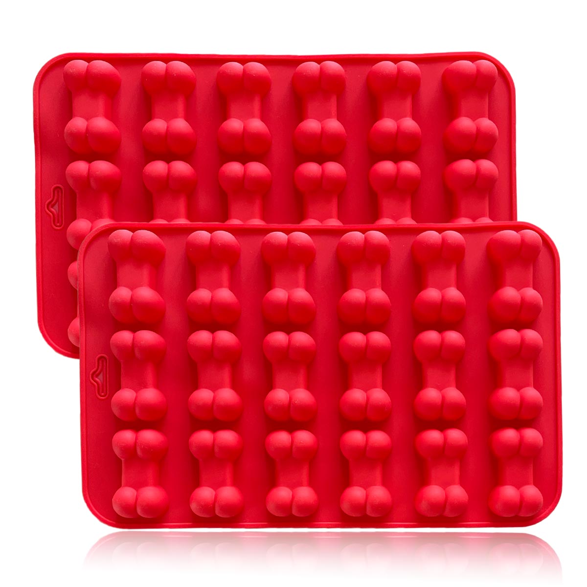2x Silikon Knochen Backform Backmatte Hunde Eis Leckerlis Hundekekse Silikonmatte