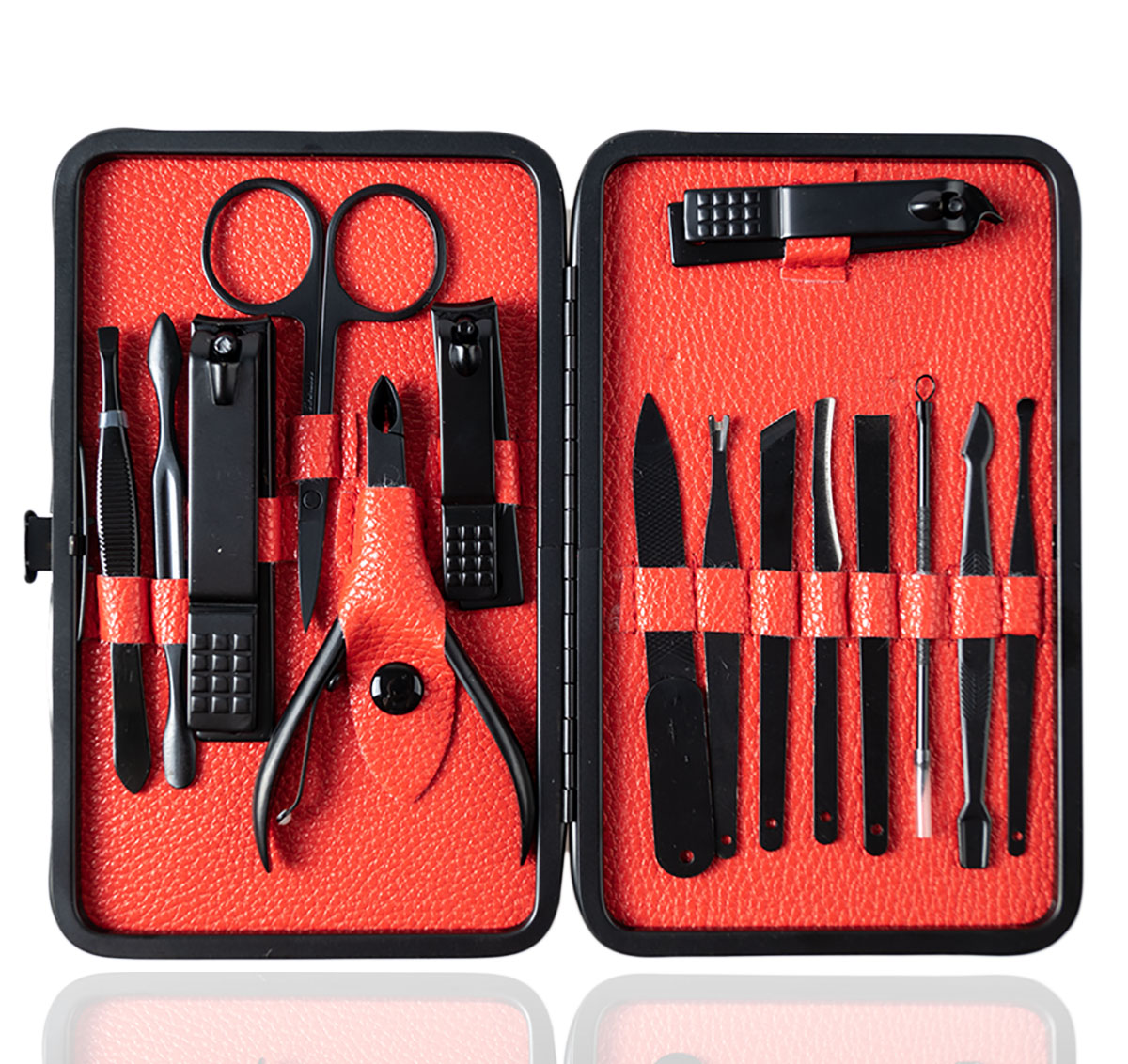 15tlg Maniküre Pediküre Set 3 in 1 Nagelknipser Nagelpflege Edelstahl Nageletui