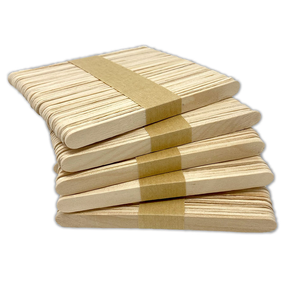 500x Holzstiele Holzstäbe Eisstiele Eisstäbe Bastelstäbe Stiel Stab Holz ca. 11 x 1 cm